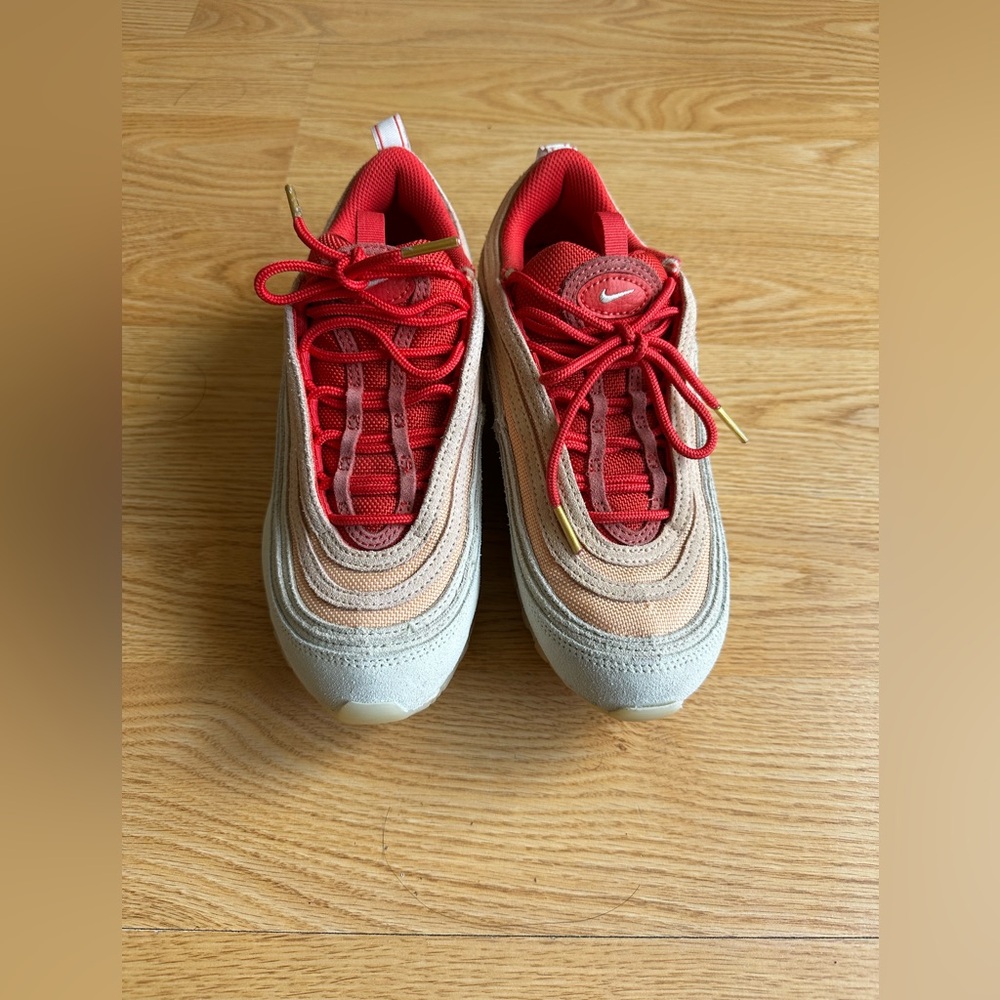 Nike Red and Tan Sneakers